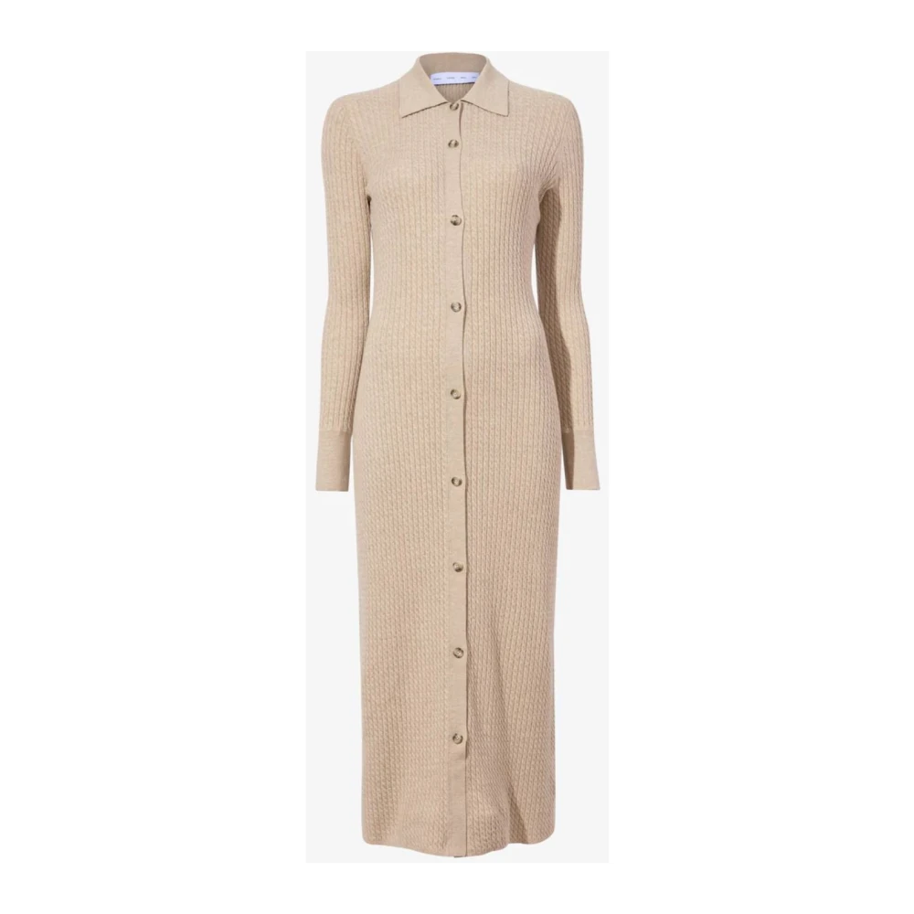 Proenza Schouler Elegante Kabeltrui Jurk Beige Dames
