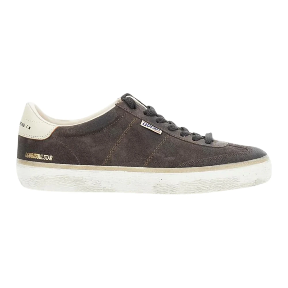 Golden Goose Men's Brown Sneakers, 8 Uk, Soul Star Sneaker