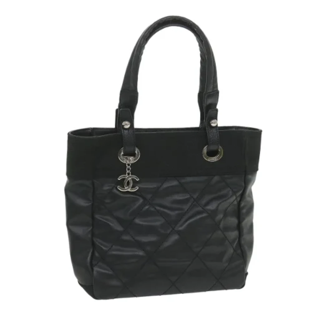 Chanel Vintage Pre-owned Canvas totes Black Dames