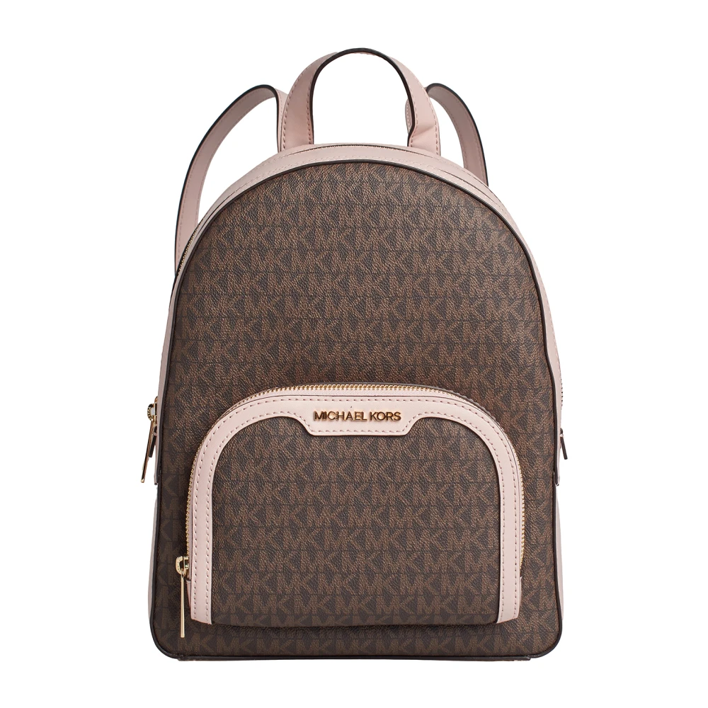 Michael Kors Women's Brown Jaycee Printed Canvas Backpack - Backpacks - One Size - Bags