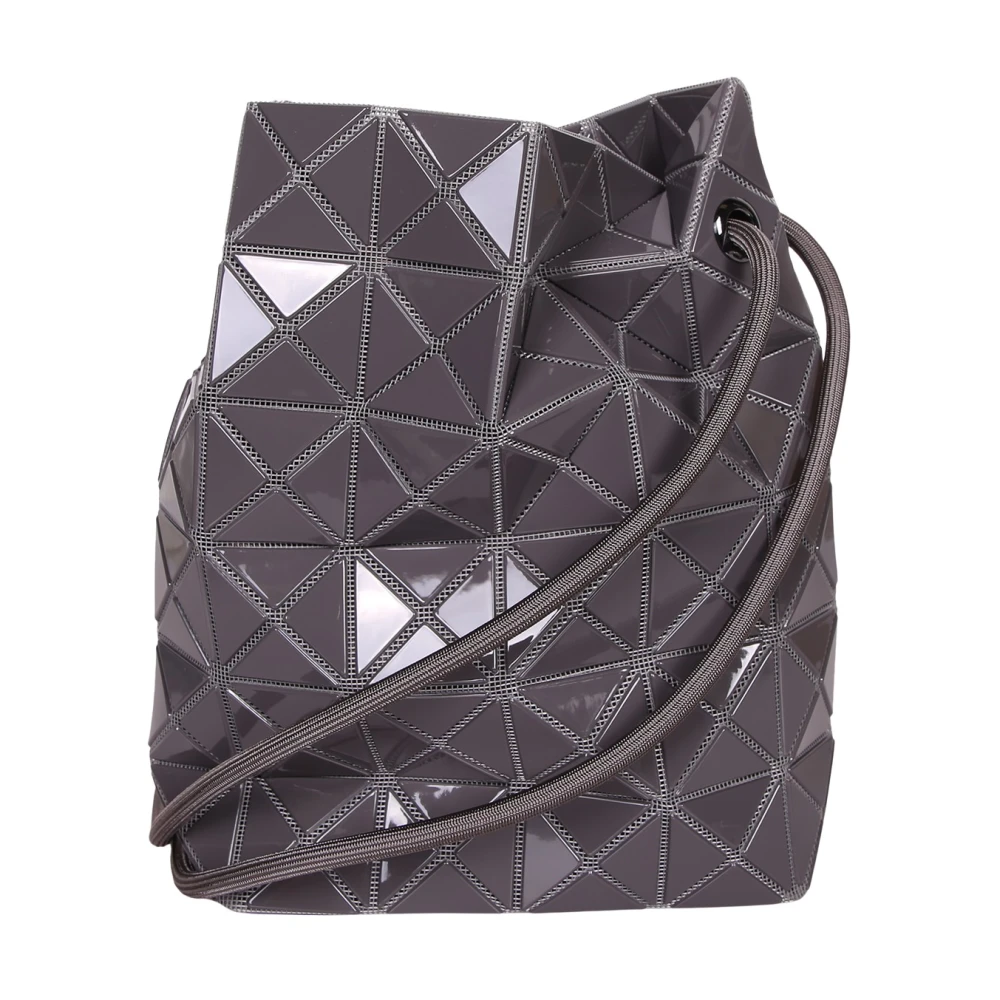Issey Miyake Women's Gray Geometric Shoulder Bag