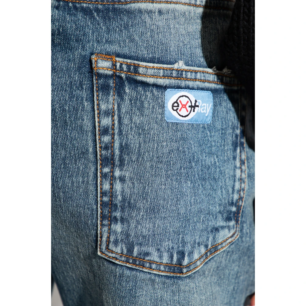 Heron Preston Jeans met logo Blue Dames