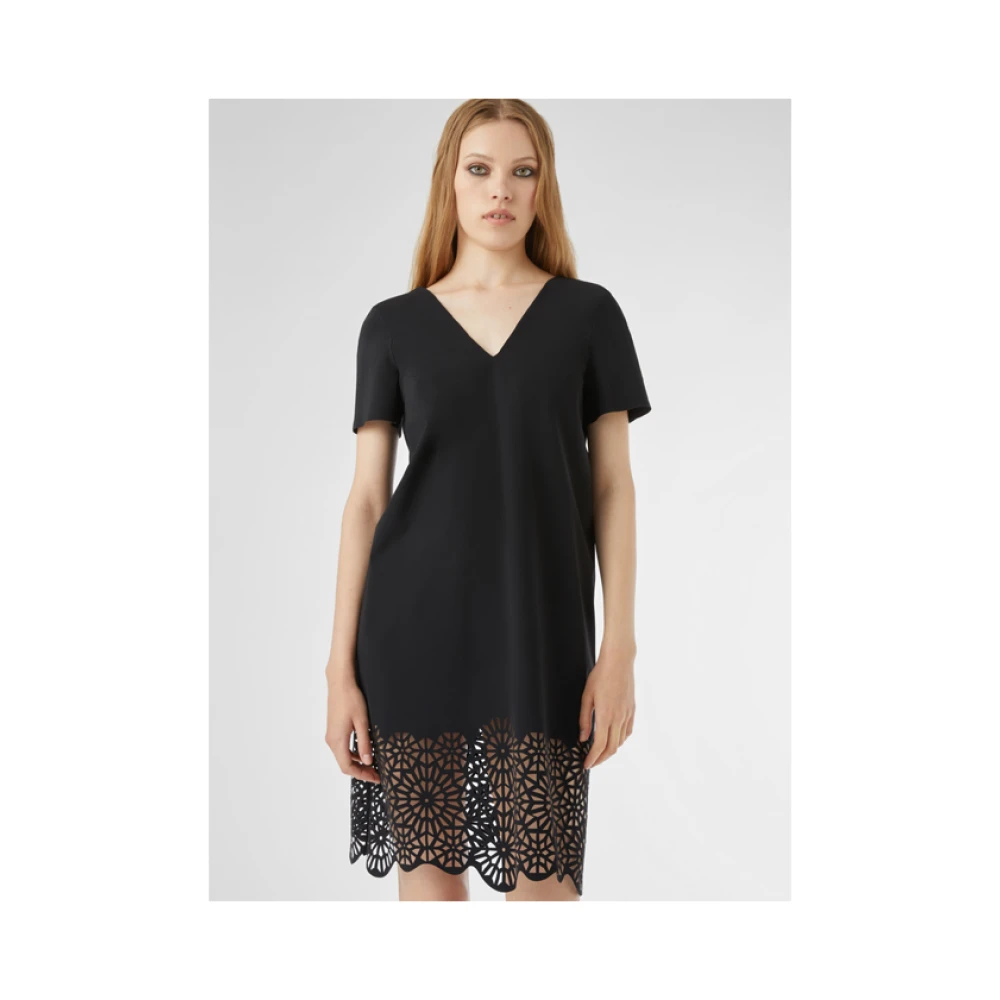 RRD Jurk V-hals Trou Black Dames
