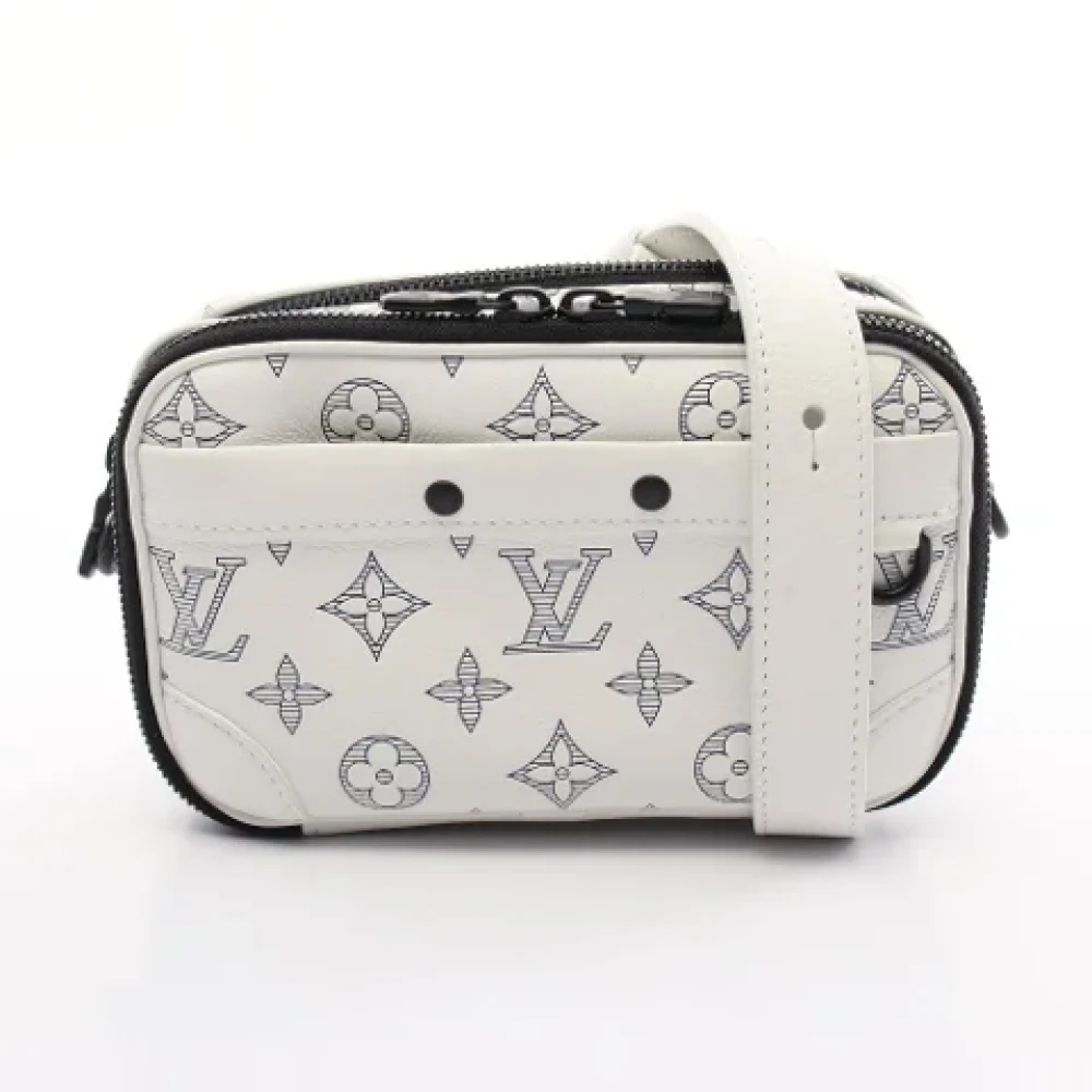 Louis Vuitton Vintage Pre-owned Canvas shoulder-bags White Heren