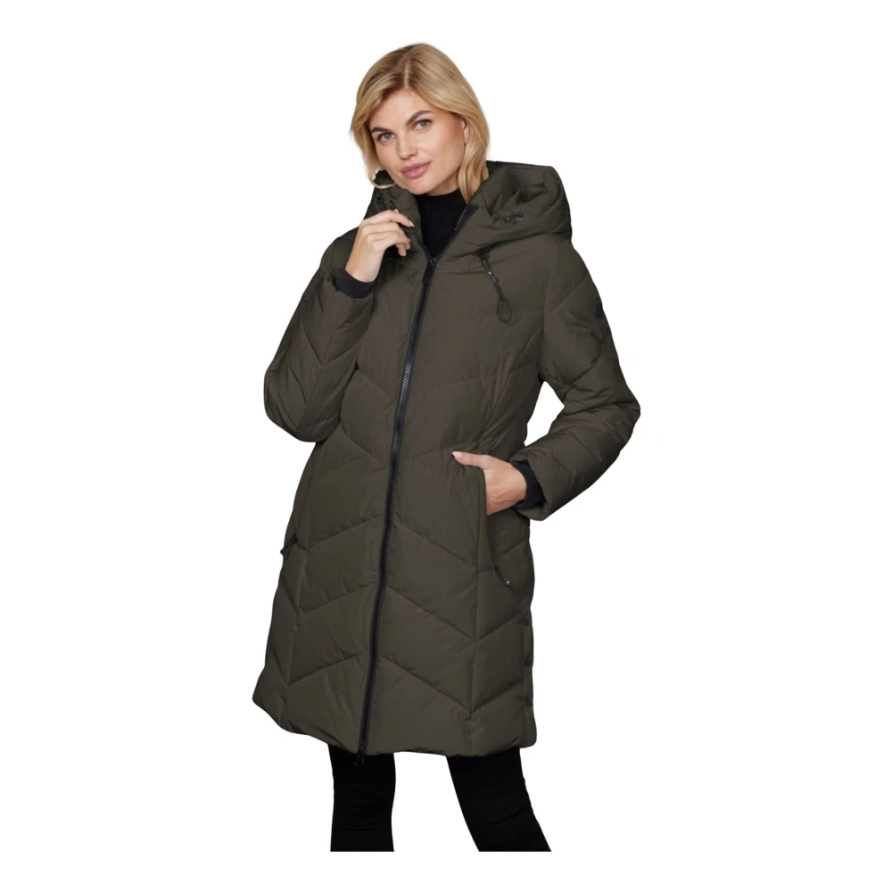 Junge Women's Green Parkas, 3XL, Parkas