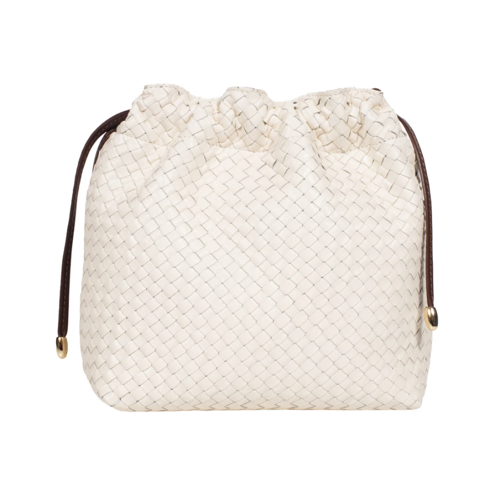 Tramontano Leren Crossbody Tas Beige Dames