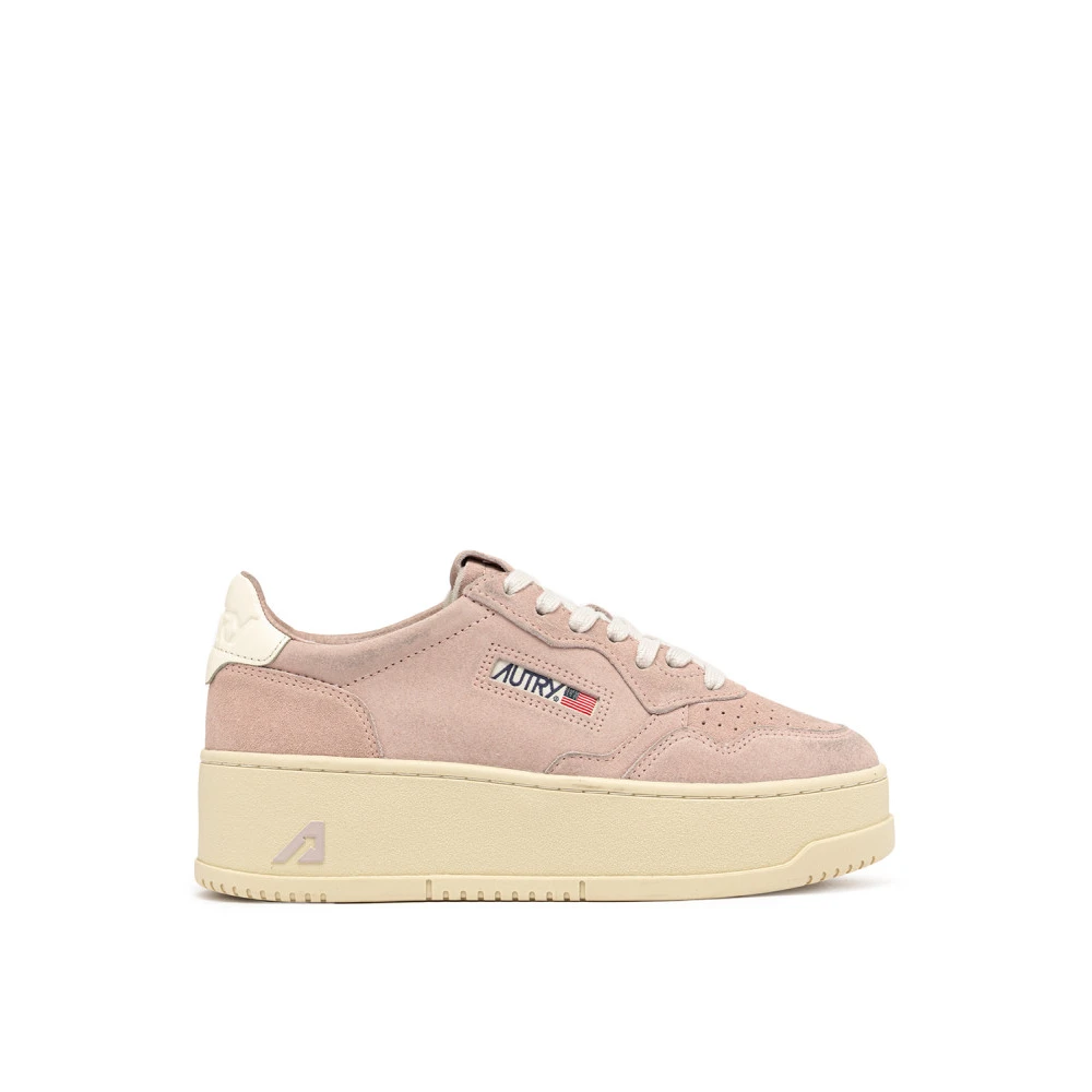 Autry Platform Low Dames Schoenen Roze