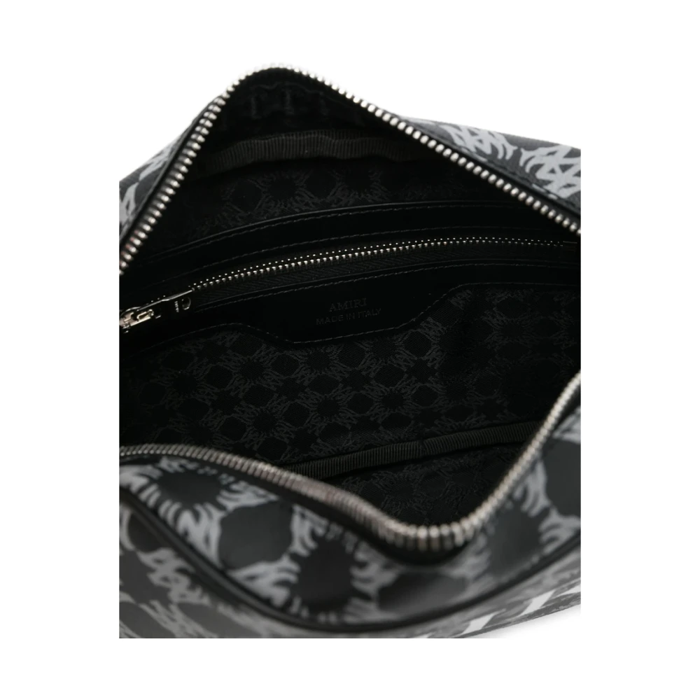 Amiri Zwarte Schoudertas met Logoprint Black Heren