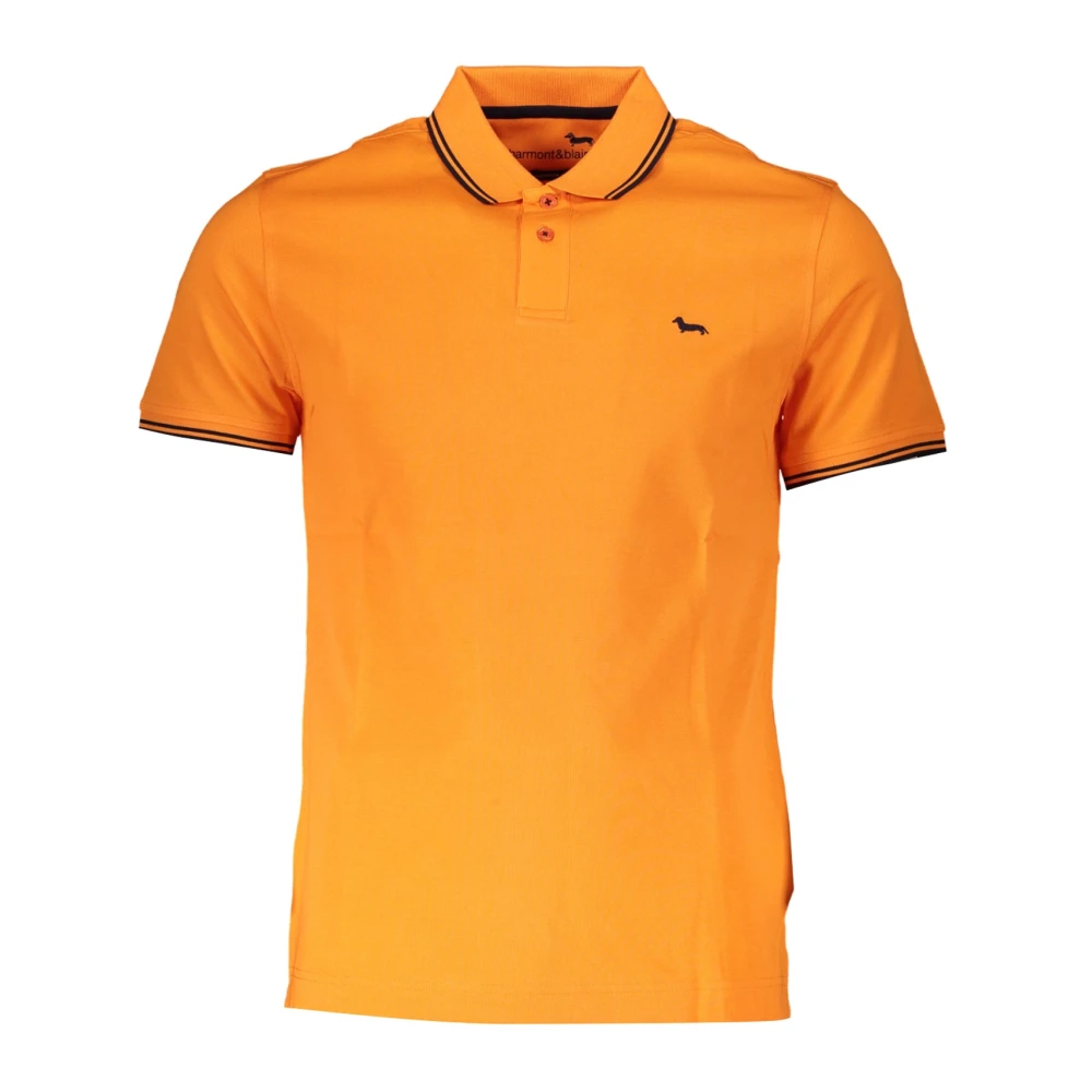 Harmont & Blaine Harmont Blaine Orange Cotton Polo Shirt Orange Heren