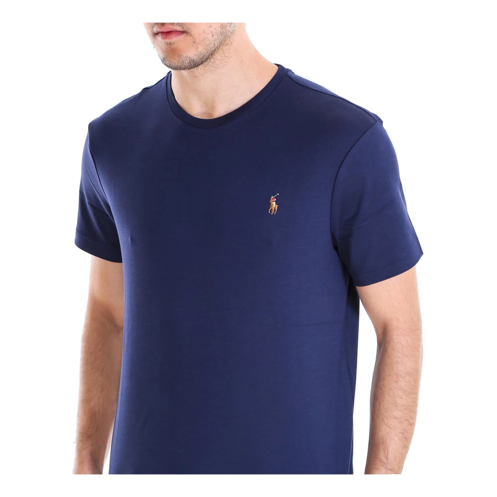 Polo Ralph Lauren Zacht Katoenen T-Shirt Blue Heren