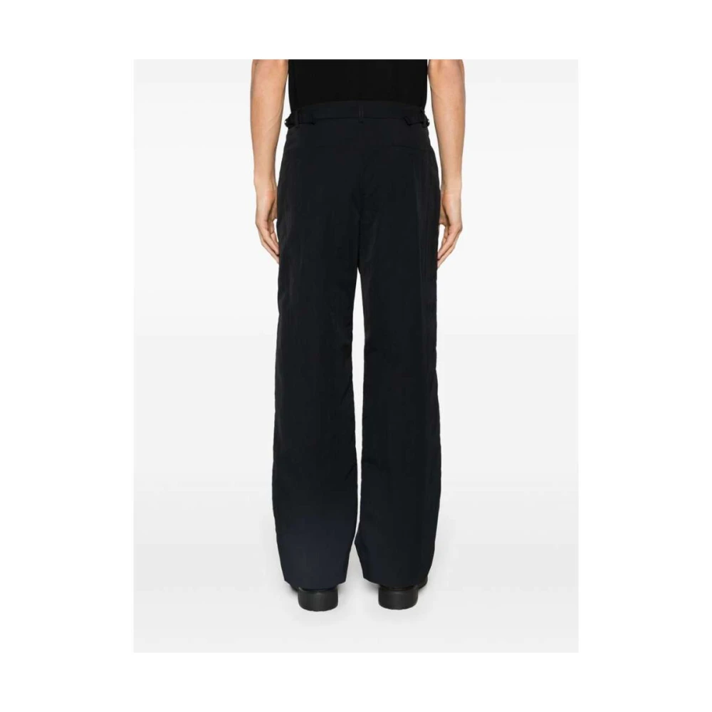 Jacquemus Zwarte Katoenen Drukknop Broek Black Heren