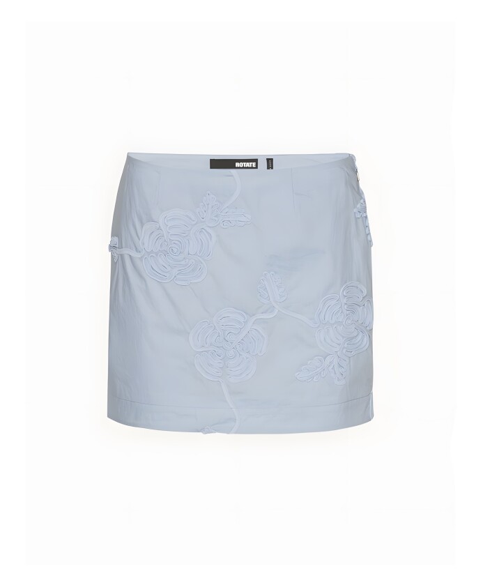 jupe-courte-en-coton-bleu