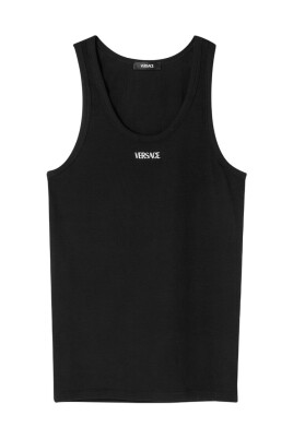 black-ribbed-logo-u-neck-tank-top