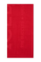 serviette-de-plage-rouge-avec-logo-iceberg-transparent