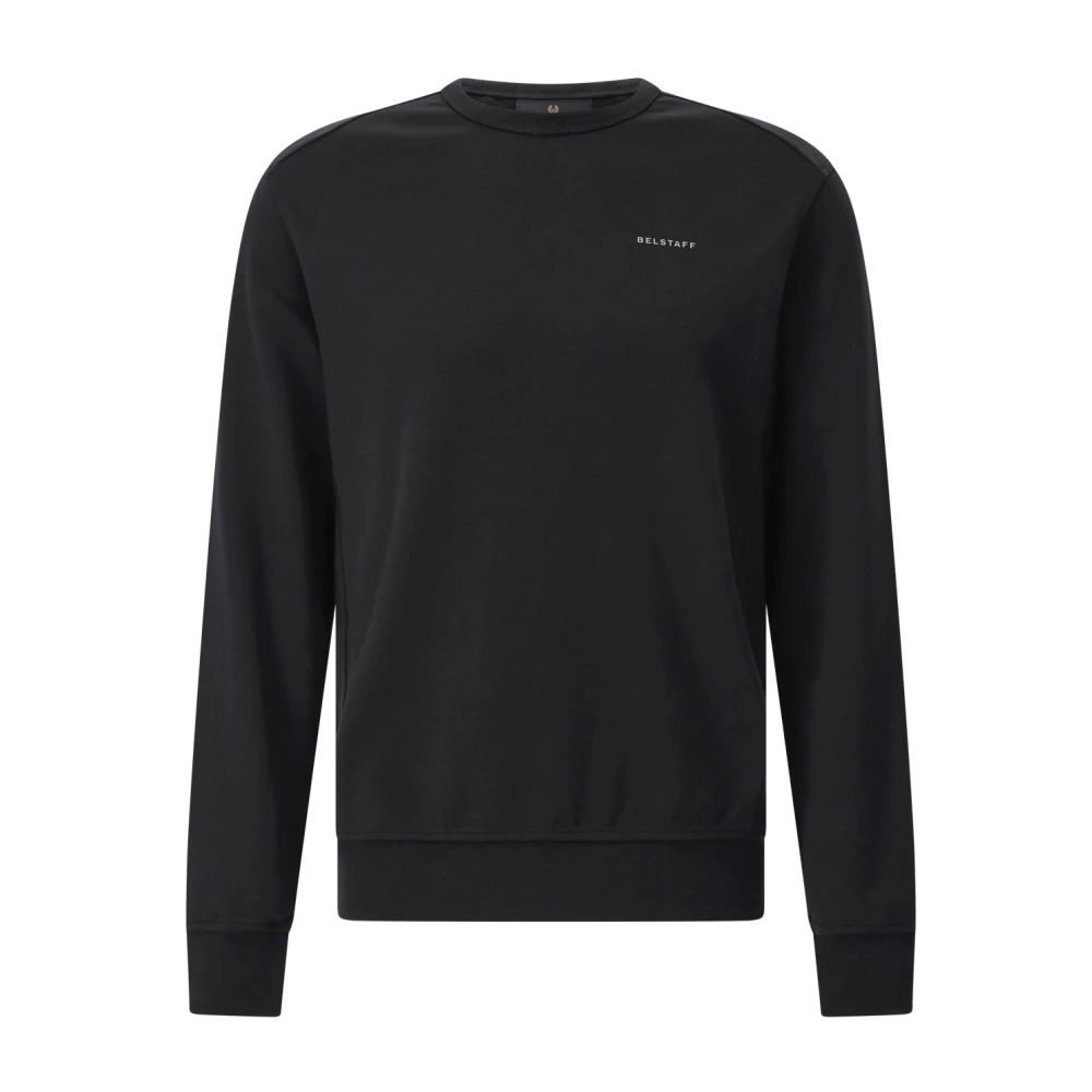 Belstaff Men's Black Logo Sweatshirt Urban Style Comfort