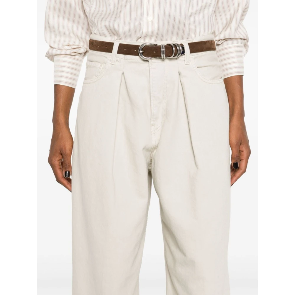 Haikure Natuurlijke Wijde Broek White Dames
