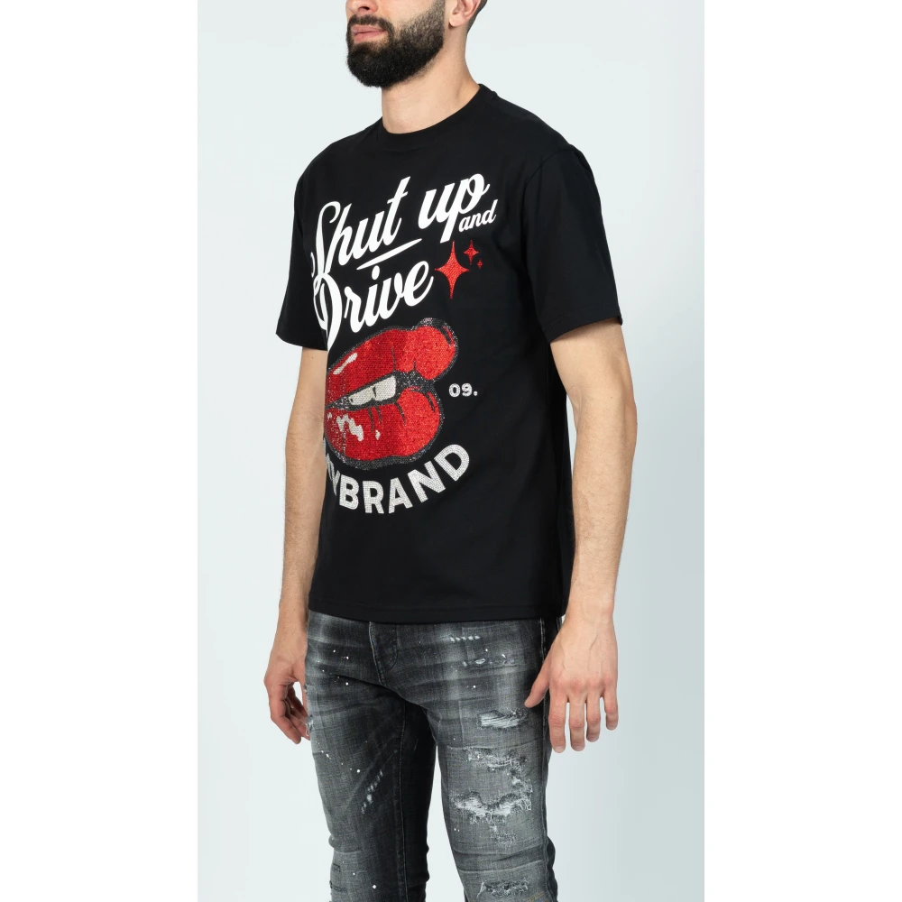 My Brand Zwarte Drive Tee Black Heren