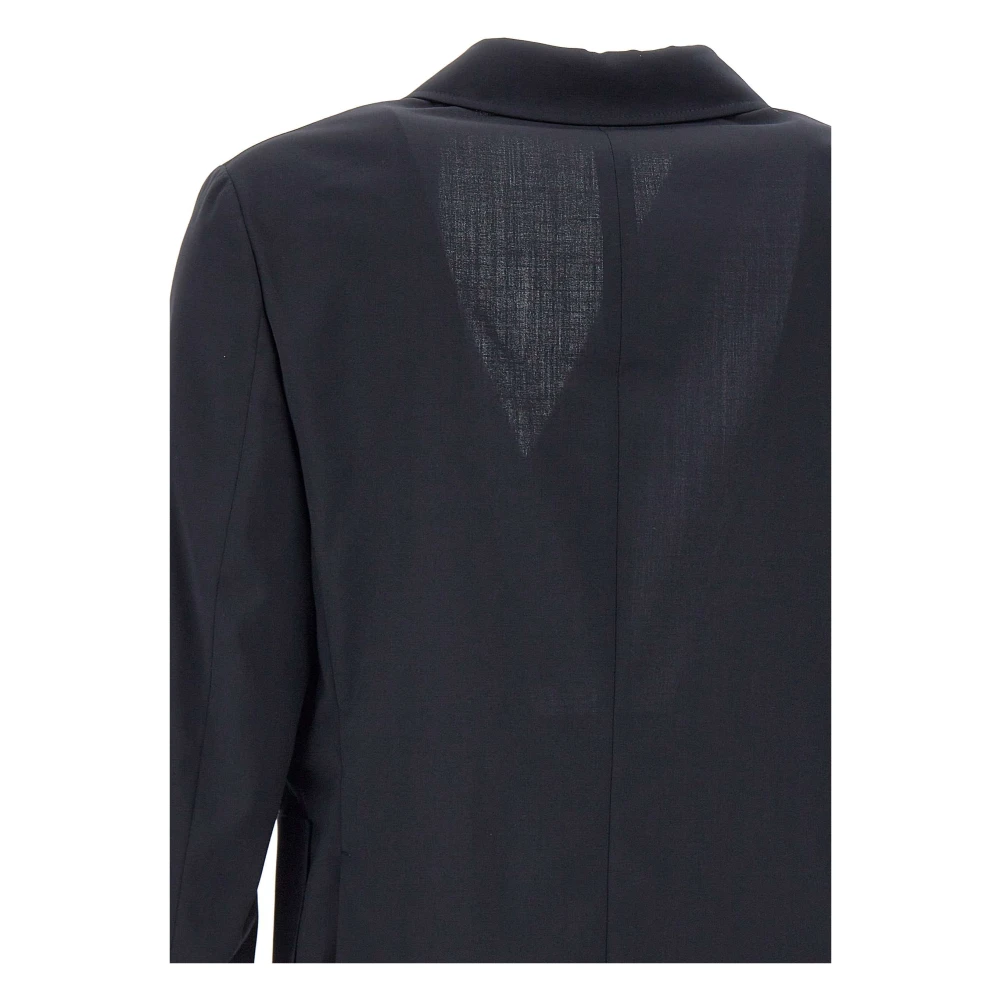 Paolo Pecora Middernachtblauwe Wollen Blazer Blue Heren
