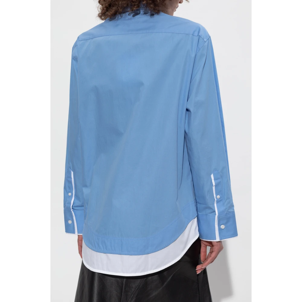 Victoria Beckham Katoenen overhemd Blue Dames