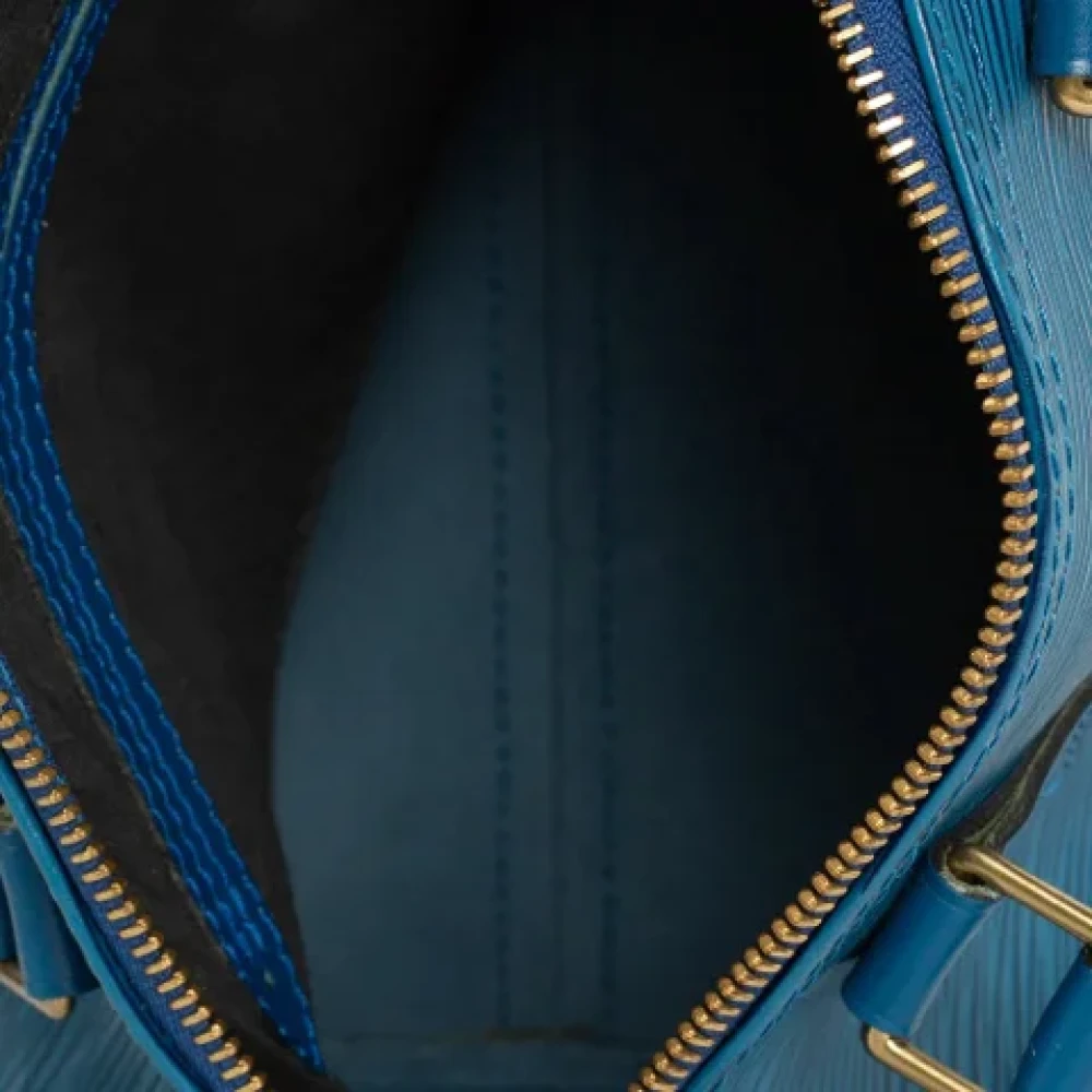 Louis Vuitton Vintage Pre-owned Leather handbags Blue Dames