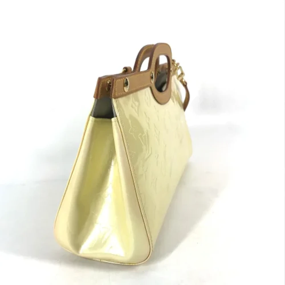 Louis Vuitton Vintage Pre-owned Cotton louis-vuitton-bags Yellow Dames