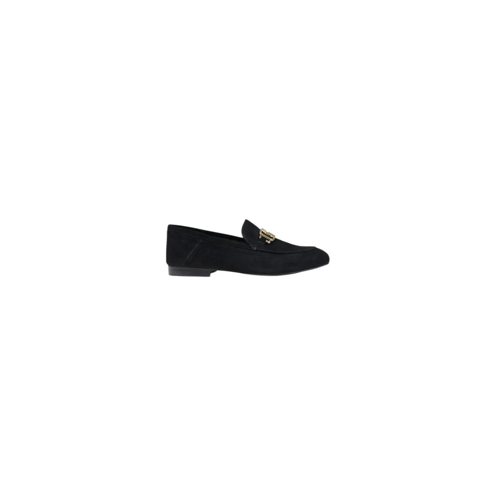 Guess Women's Gold Suede Leather Loafers With Accent