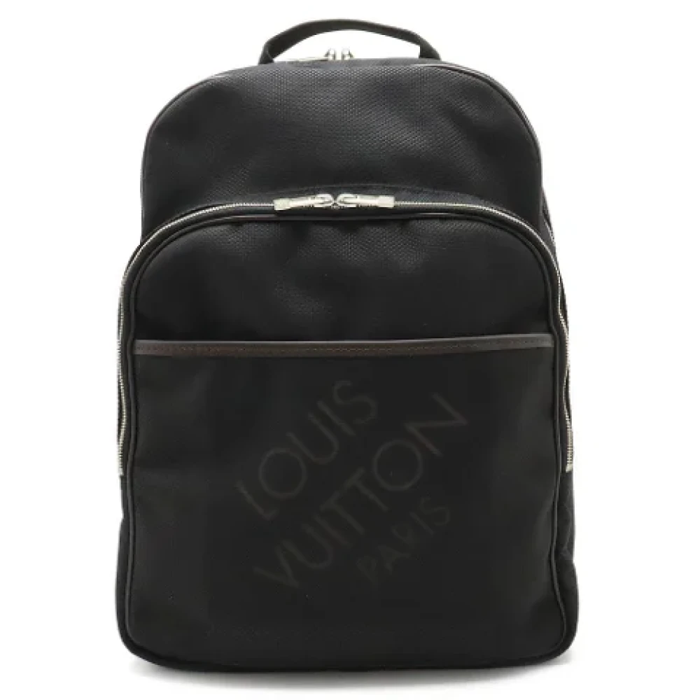 Louis Vuitton Vintage Pre-owned Canvas backpacks Black Dames