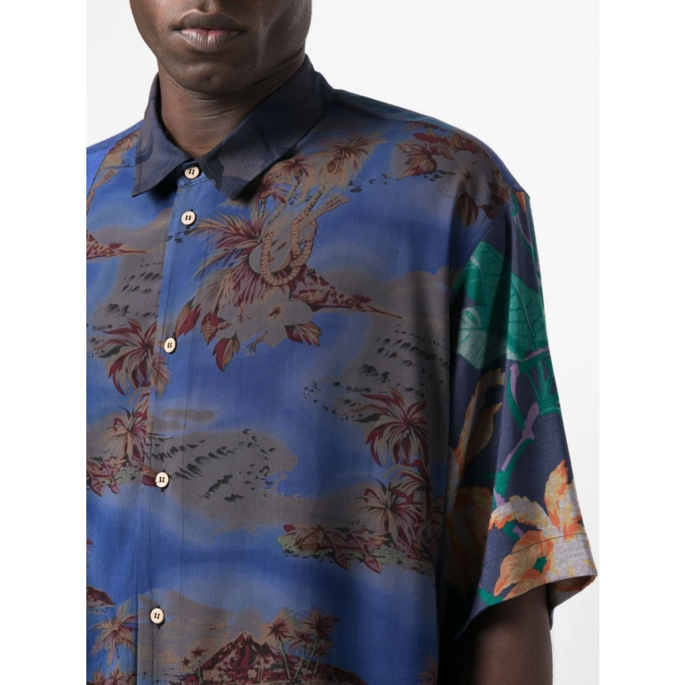 Magliano Vintage Hawaïaans Surplus Shirt Black Heren