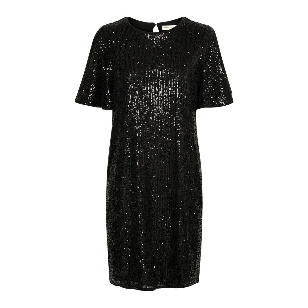 InWear Zwarte Paillet Jurk Black Dames