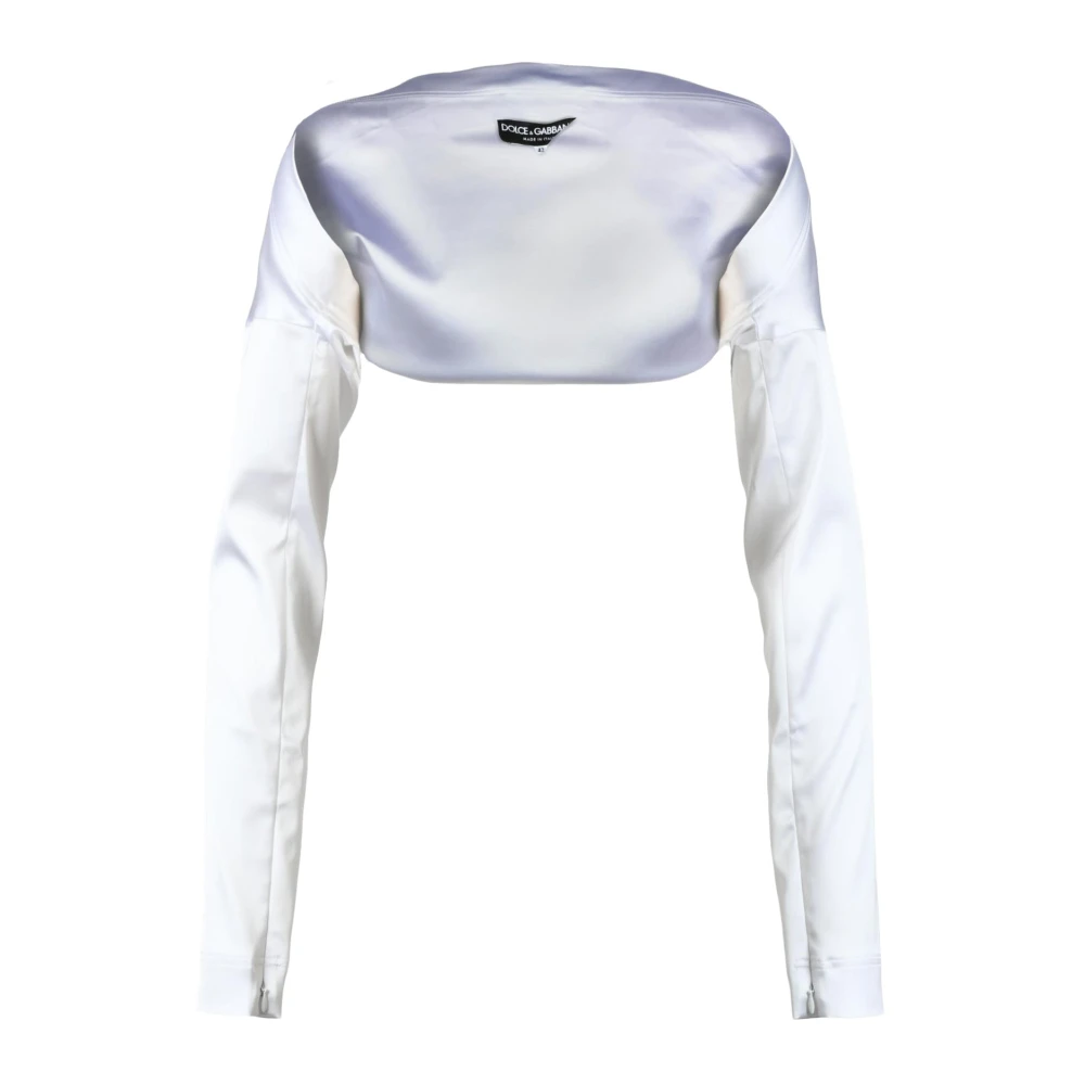 Dolce & Gabbana Elegante Schouderbedekking White Dames