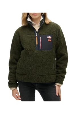 Vintage Retro Half Zip Fleece