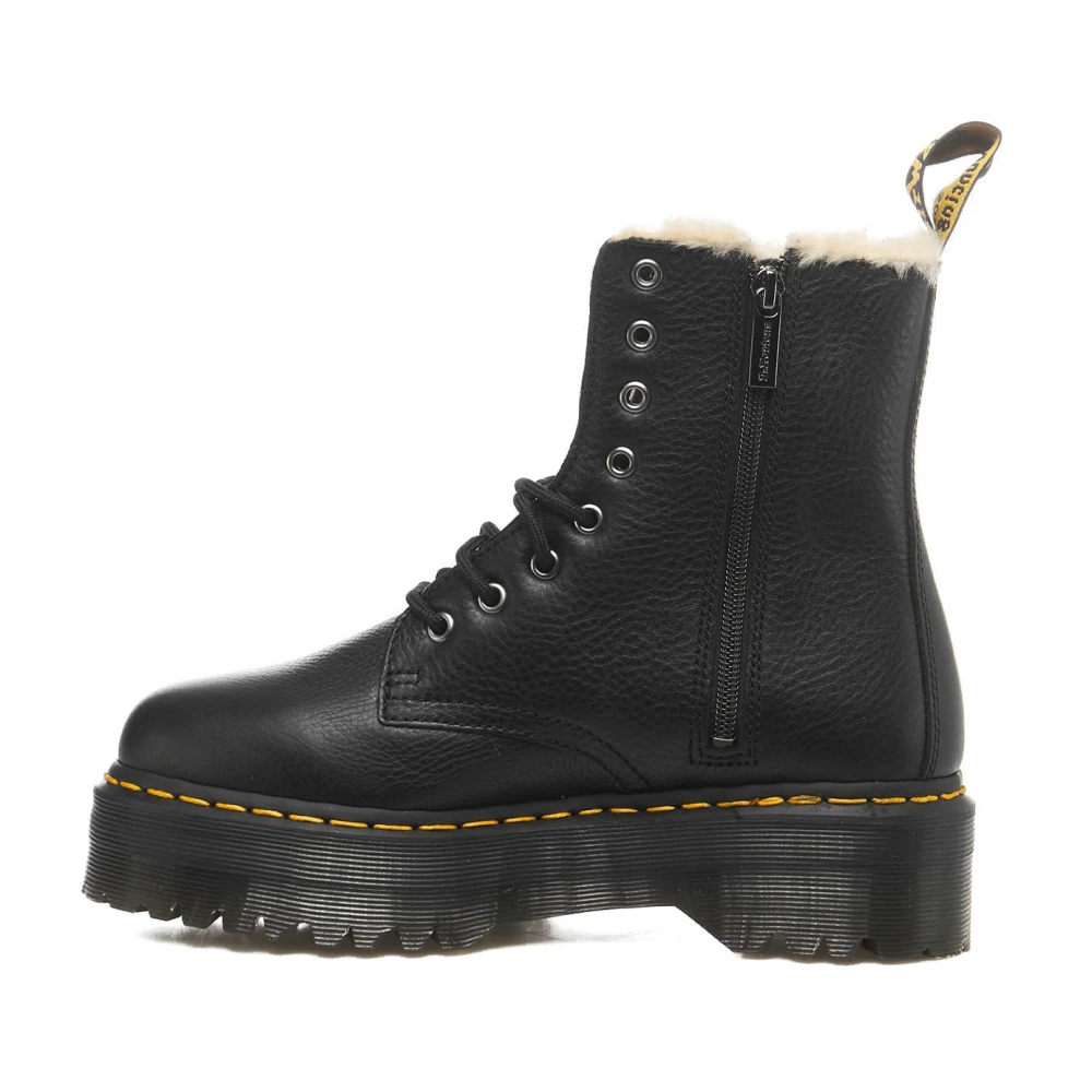 Dr. Martens Zwarte Veterschoenen Aw23 Black Dames