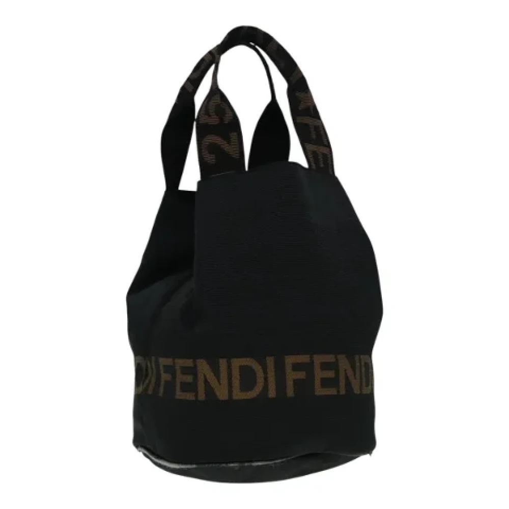 Fendi Vintage Pre-owned Nylon handbags Black Dames