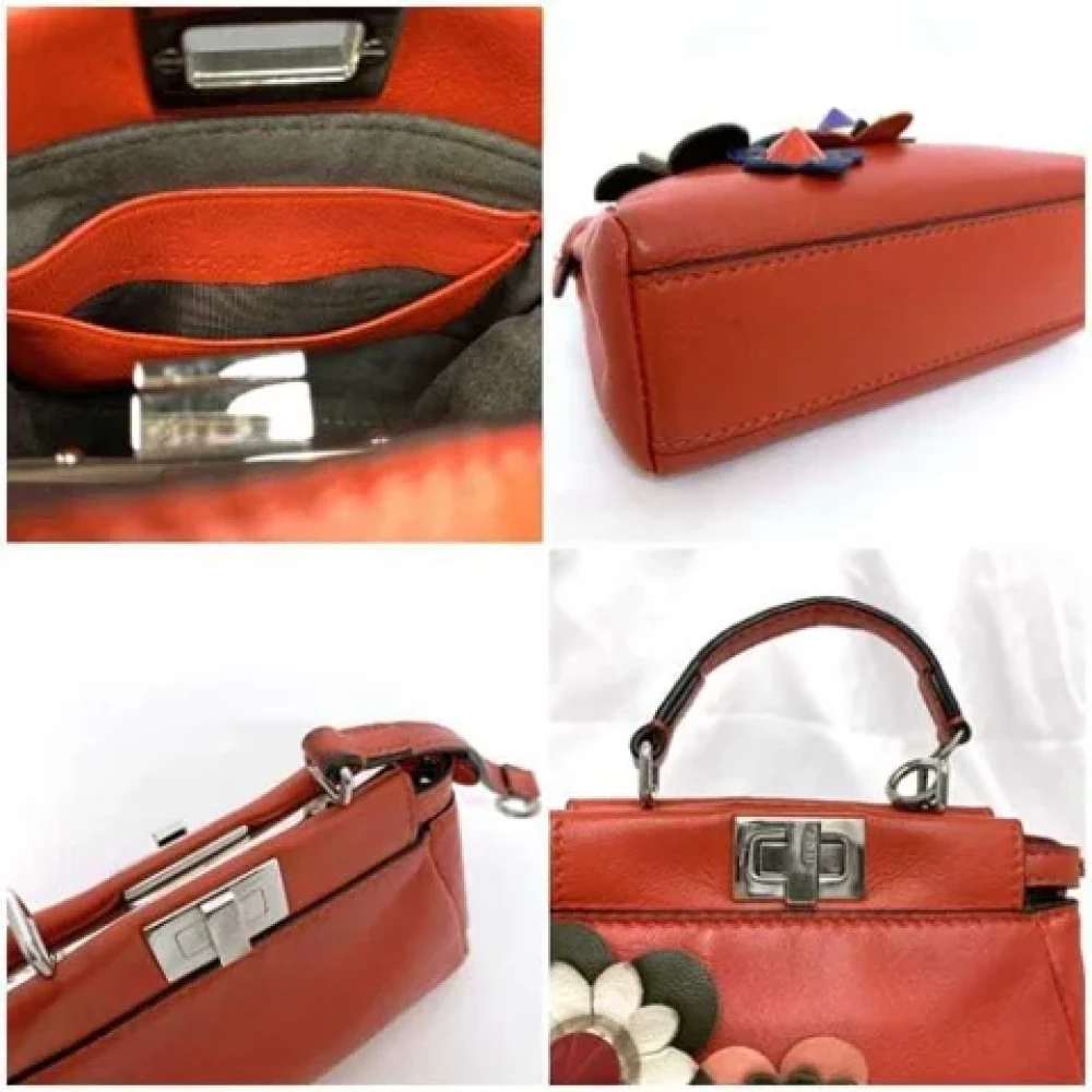 Fendi Vintage Pre-owned Leather fendi-bags Red Dames
