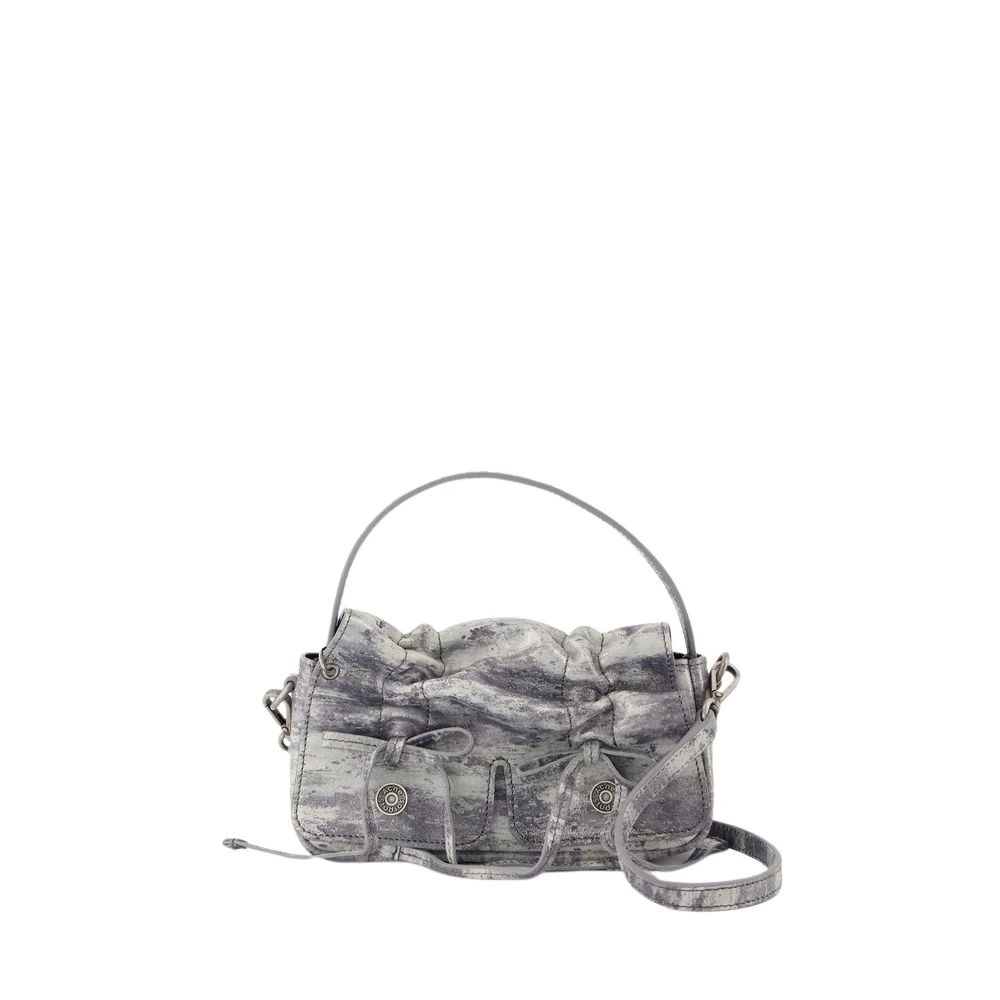 Acne Studios Quiltad Lammskinn Crossbody Väska - Grå Gray, Dam