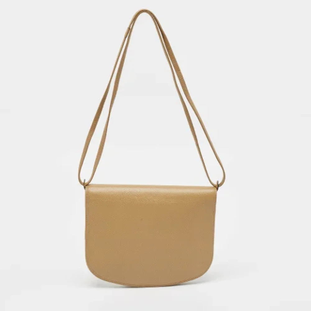 Dior Vintage Pre-owned Coated canvas shoulder-bags Beige Dames