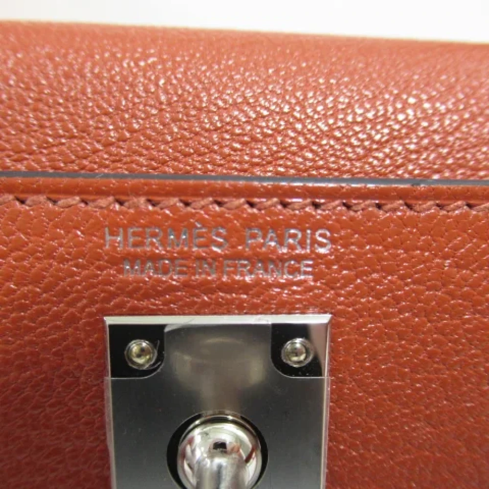 Hermès Vintage Pre-owned Leather handbags Brown Dames