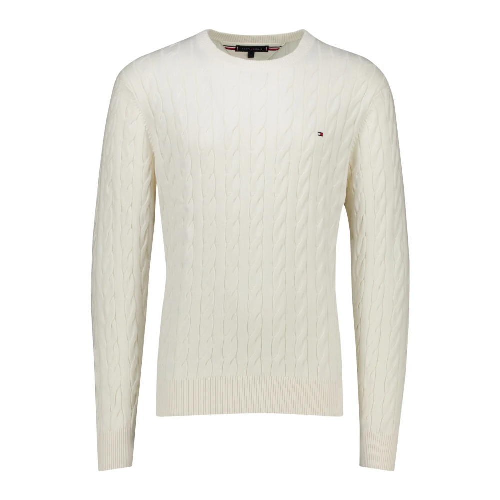 Tommy Hilfiger Herren Creme Pullover Mw0mw33132 Écru Regular Fit - Bild 8