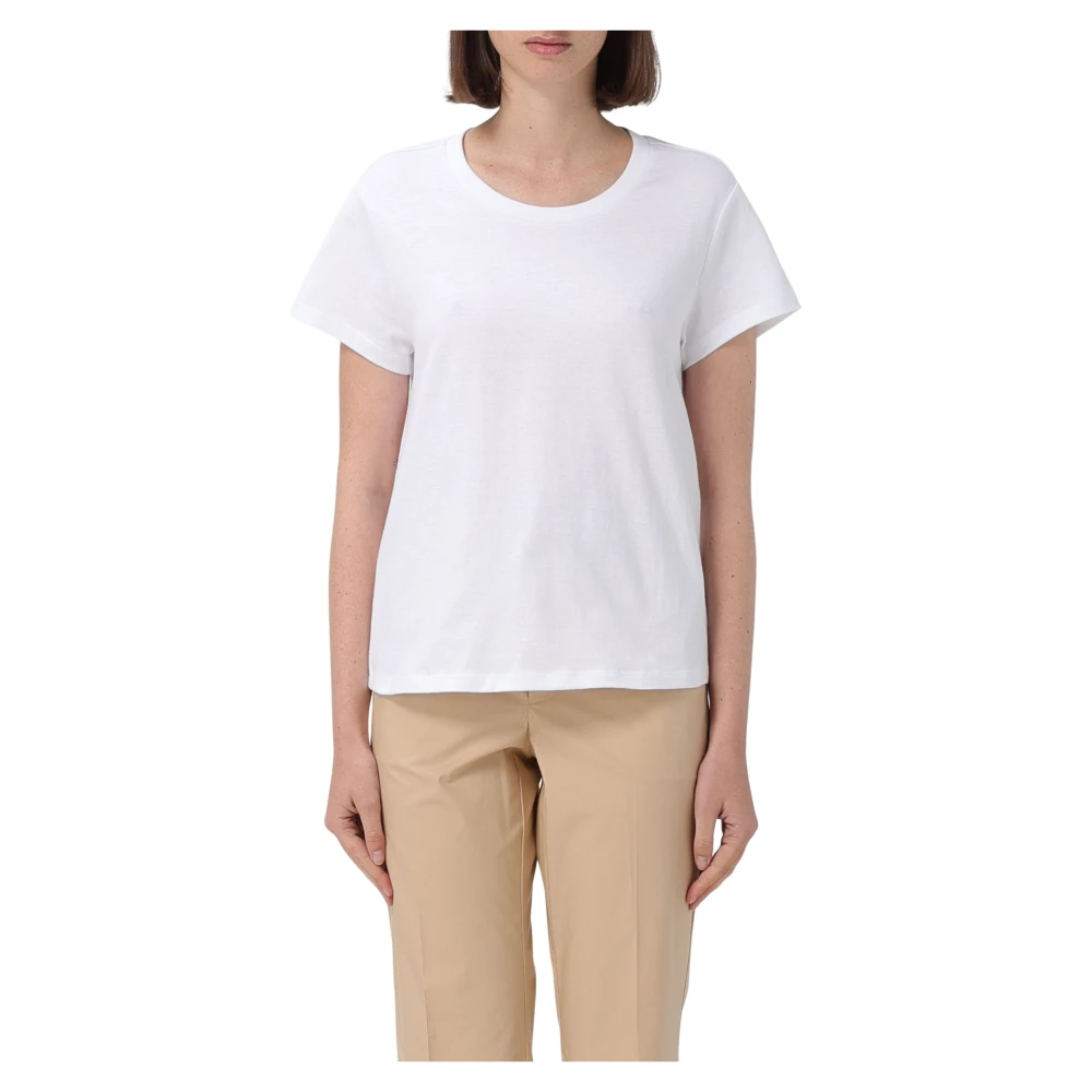 Twinset Casual Katoenen T-shirt in Diverse Kleuren White Dames