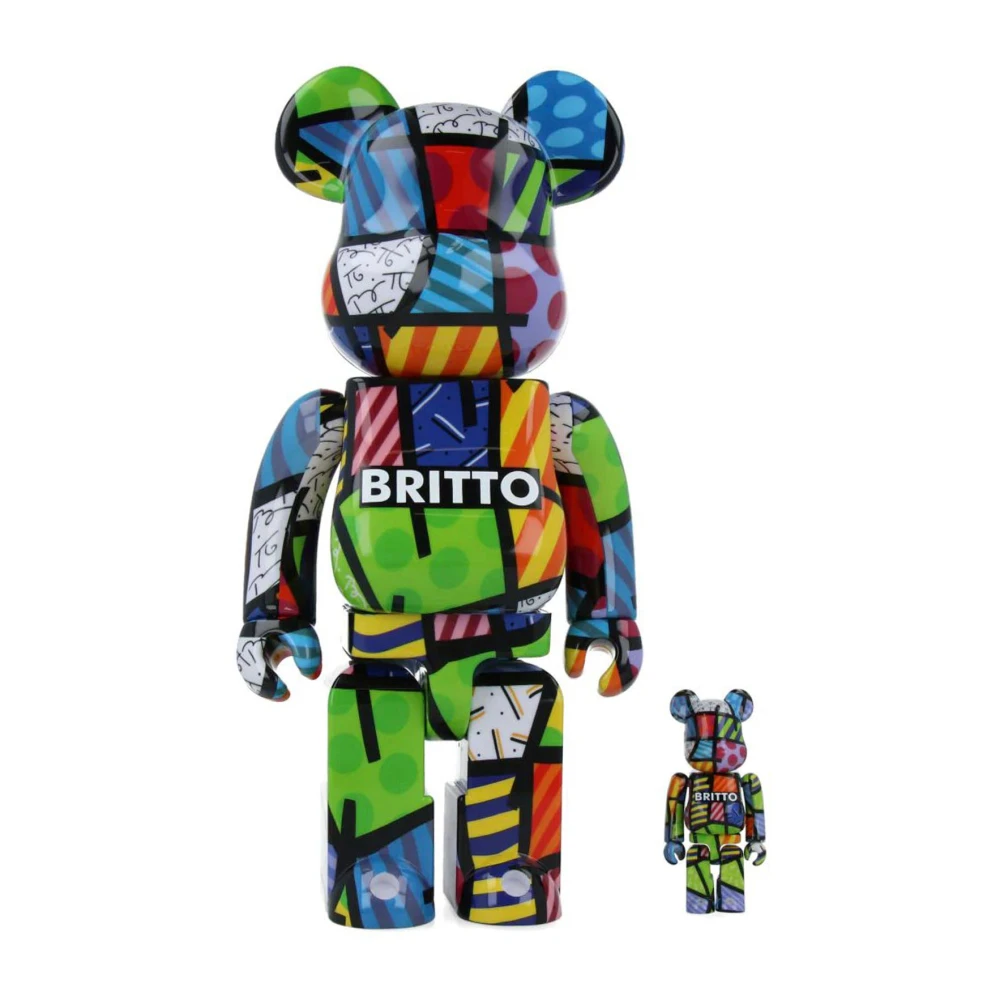 Medicom Toy Romero Britto Bearbrick Figuur Authentiek Multicolor Heren