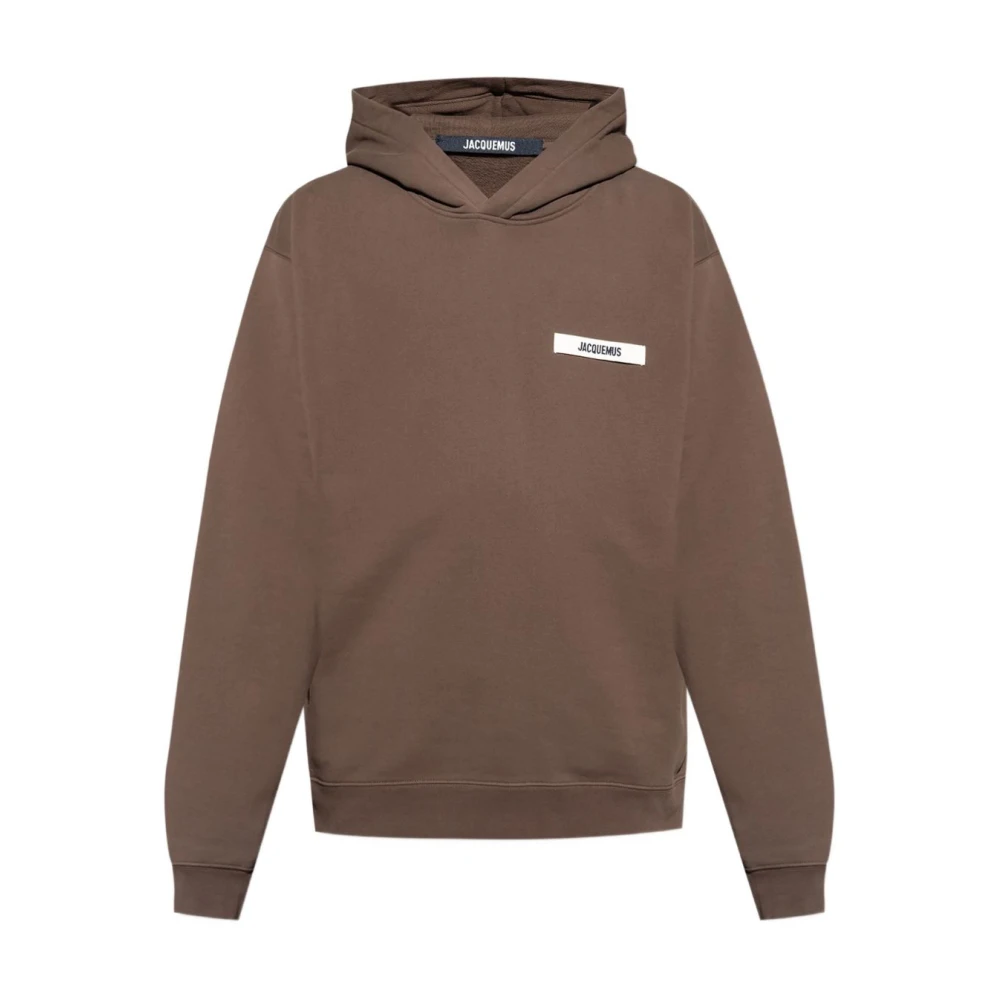 Jacquemus Men's Brown Hoodies,, Sweatshirt For Aw25 Medium