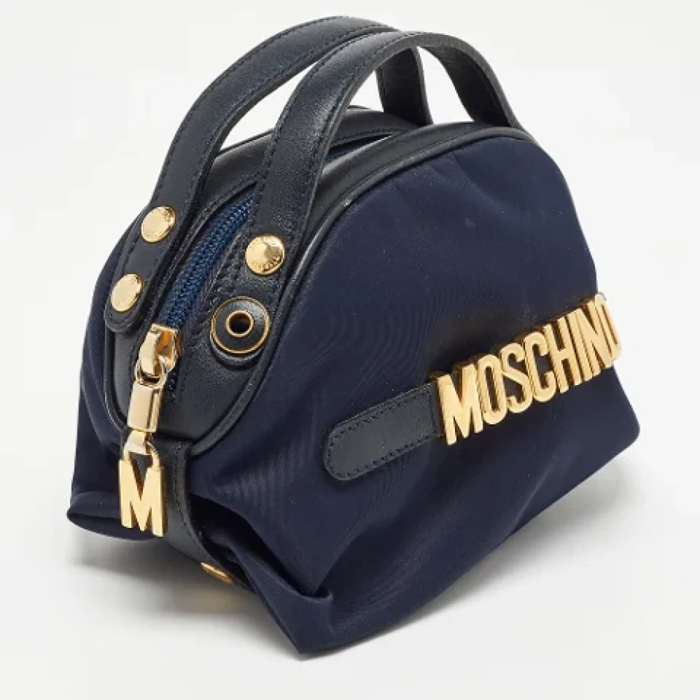 Moschino Pre-Owned Pre-owned Leather handbags Blue Dames