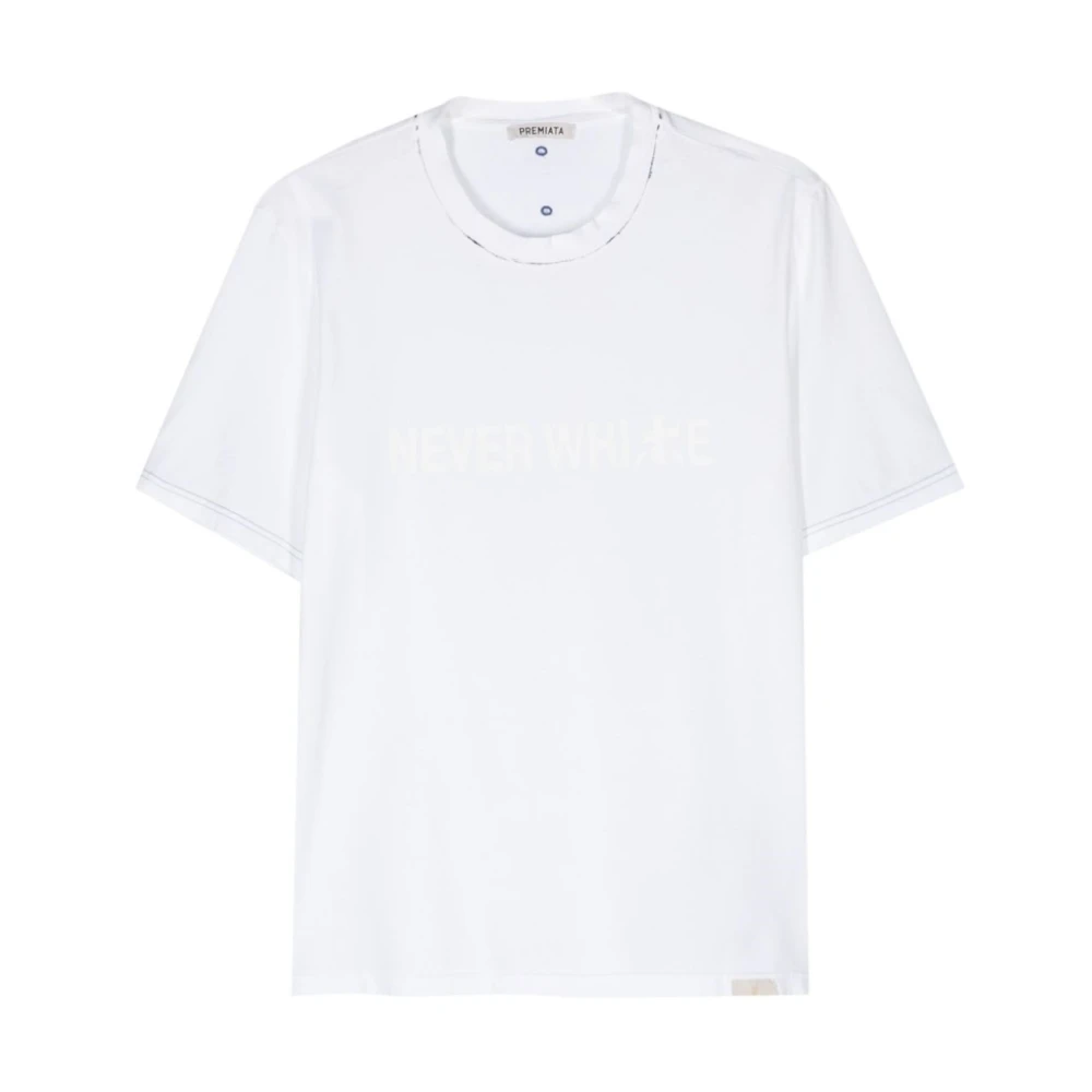 Premiata Witte T-shirt voor mannen White Heren