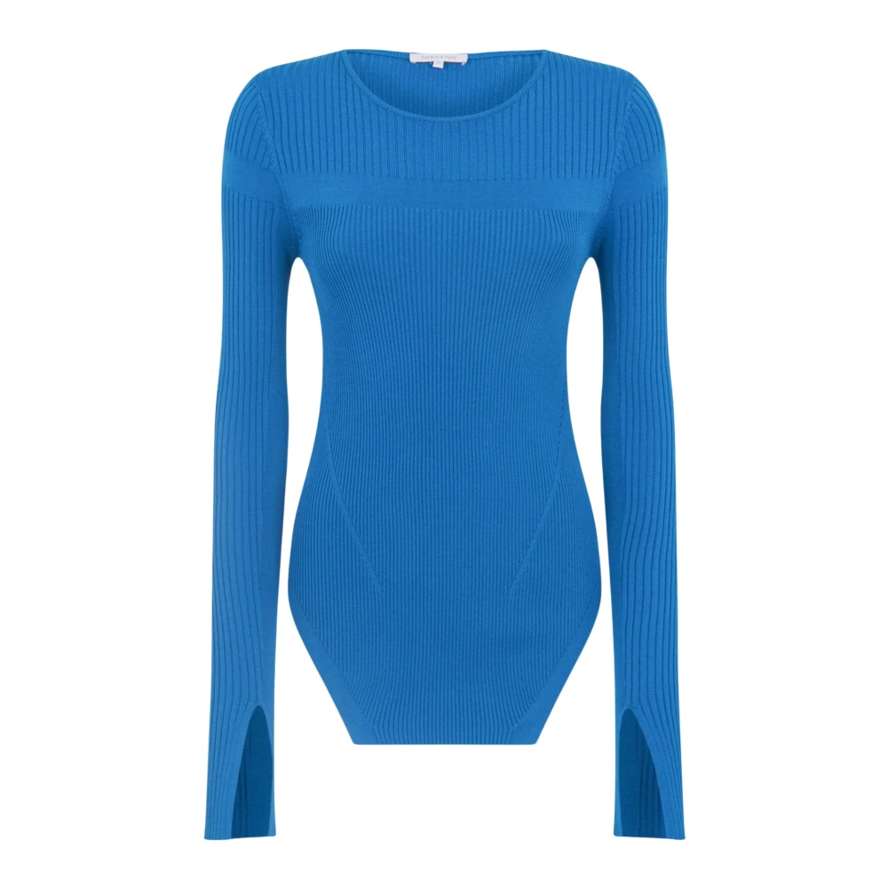 Patrizia Pepe Vrouw Blauw Maglia A Costine