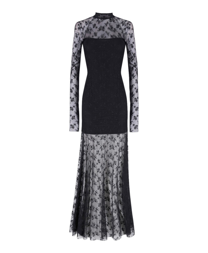 robe-longue-en-dentelle-noire