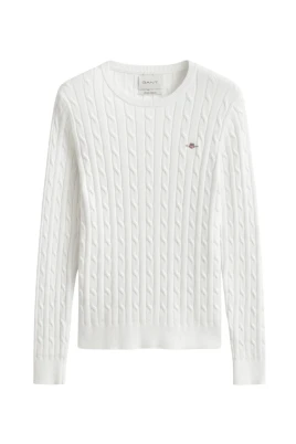 Cable Knit Crew Neck Sweater