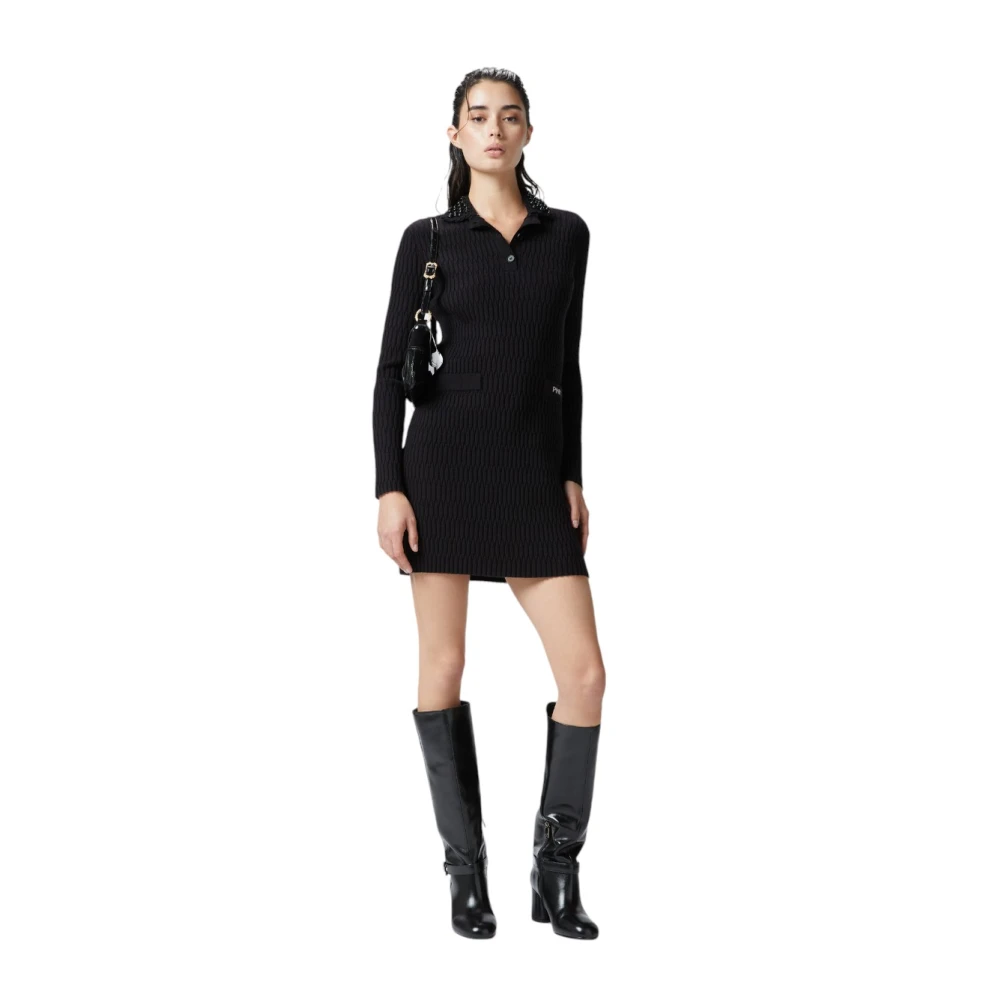 pinko Elegante Jurk voor Vrouwen Black Dames