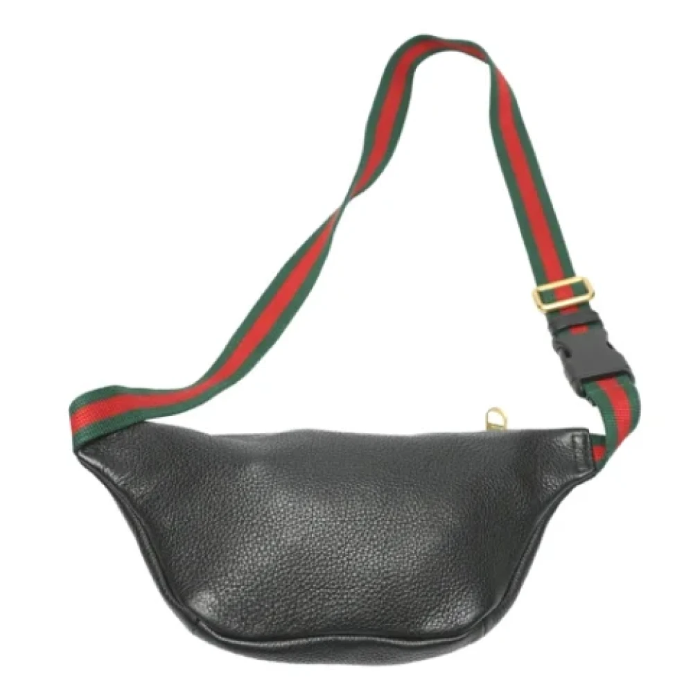 Gucci Vintage Pre-owned Leather gucci-bags Black Dames
