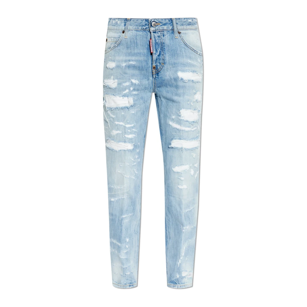 Dsquared2 Blue Cropped Jeans, Female, Xs, Teddy Jeans