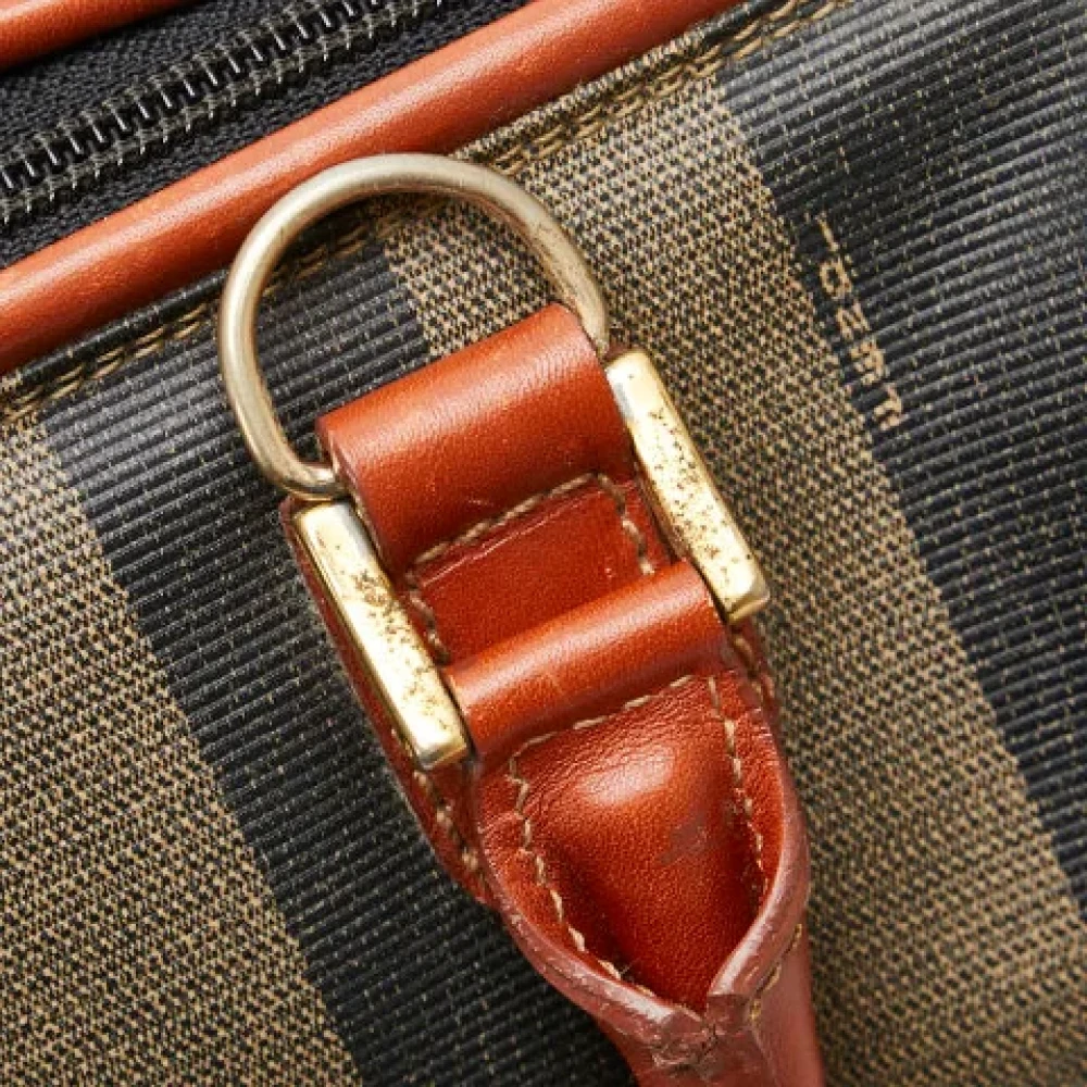 Fendi Vintage Pre-owned Canvas handbags Brown Dames